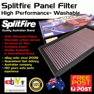 Panel de filtro de aire lavable de alto rendimiento Splitfire se adapta a Mitsubishi Pajero 95-97 - Imagen 1 de 2