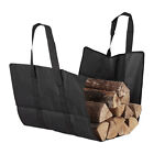 Open Firewood Carrier Bag, Polyester Magazine Basket With Handles, Log Holder