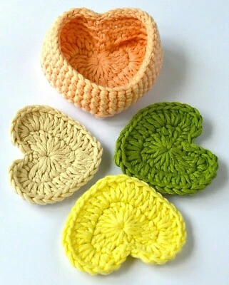 Set of 3 Reusable Crochet Face Pads & Basket | Eco-Friendly Makeup Remover Pads - Image 1 of 4