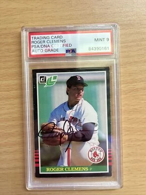 ROGER CLEMENS SIGNED AUTOGRAPHED 1985 CARD PSA/DNA CERT AUTO GRADE MINT 9 LEAF - Image 1 of 4