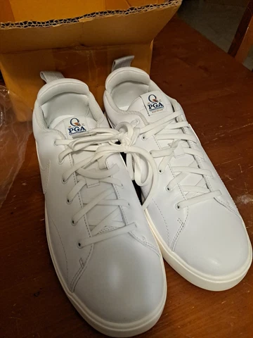 Nike PGA Championship Mens Size 9.5 White Golf Shoe 2017 Quail Hollow 905232-100 Cover