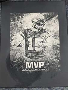 Patrick Mahomes arte da parete su tela incisa al laser 11"x14" - Foto 1 di 1