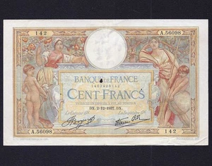 FRANCE 100 FRANCS 1937 P-78 - Picture 1 of 2