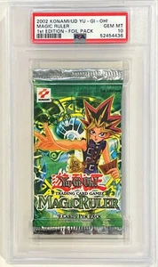 2002 Konami UD Yu-Gi-Oh Magic Ruler 1st Edition Foil Pack PSA 10 GEM MINT - Picture 1 of 1