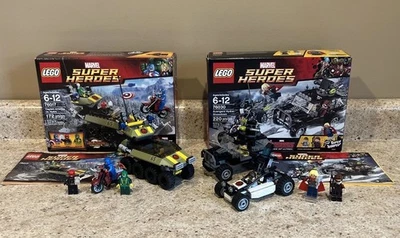 Lote de 2 juegos LEGO Marvel Avengers 76017 y 76030 completos con cajas y manuales Foto 1 de 4