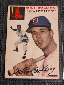 1954 Topps Milt Bolling Red Sox #82 - sehr guter Erhaltungszustand - weiche Ecken keine Knicke - Bild 1 von 2