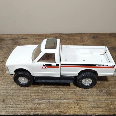 Camioneta pickup vintage ERTL GMC Allis Chalmer blancas estriberas techo corredizo Foto 1 de 4