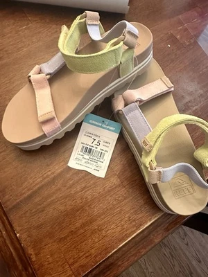 New - Reef Cushion Rem Hi Sandals - color Meringue - Women’s Size 7.5 - CJ5879 - Image 1 of 2