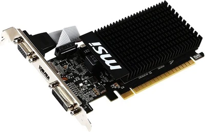 MSI GeForce GT 710 2GB 2GD3H LP GDDR3 GT 710 2GD3H LP Video Graphics Card GPU - Image 1 of 4