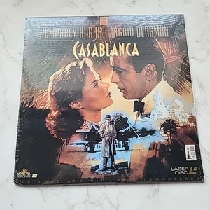 Casablanca 50th Anniversary NEW Sealed Laserdisc Humphrey Bogart, Ingrid Berman - Foto 1 di 10