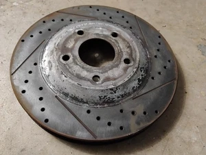 1997-2004 Corvette C5 Z06 Front Brake Rotor Disc Driver Left Drilled Slotted hs - Bild 1 von 2