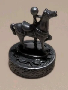 Pewter Carousel Horse Figurine  - Picture 1 of 2