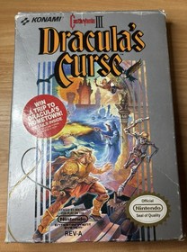 Castlevania III: 3 Dracula's Curse (Nintendo NES) CIB Complete In Box Rare