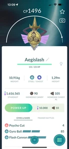 Aegislash (Shield Forme) IvI39 under 1500CP 3moveset Great League | Tr-de - Picture 1 of 1