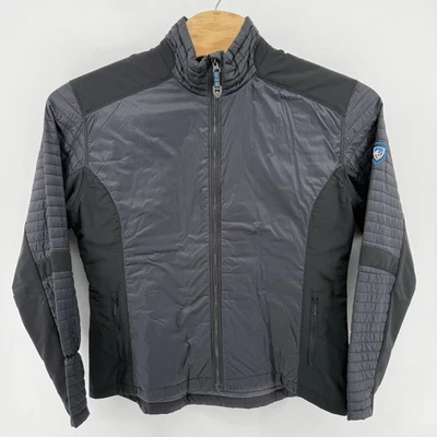Kuhl Jacket XL Black Firefly Hybrid Coat Hiking Raven Zipup Women Projket - Image 1 of 4