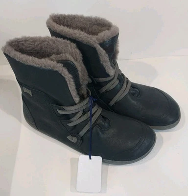 Camper Women's Peu Lined Booties Black Leather US 9 EU 39  NEW  - image 1 of 4