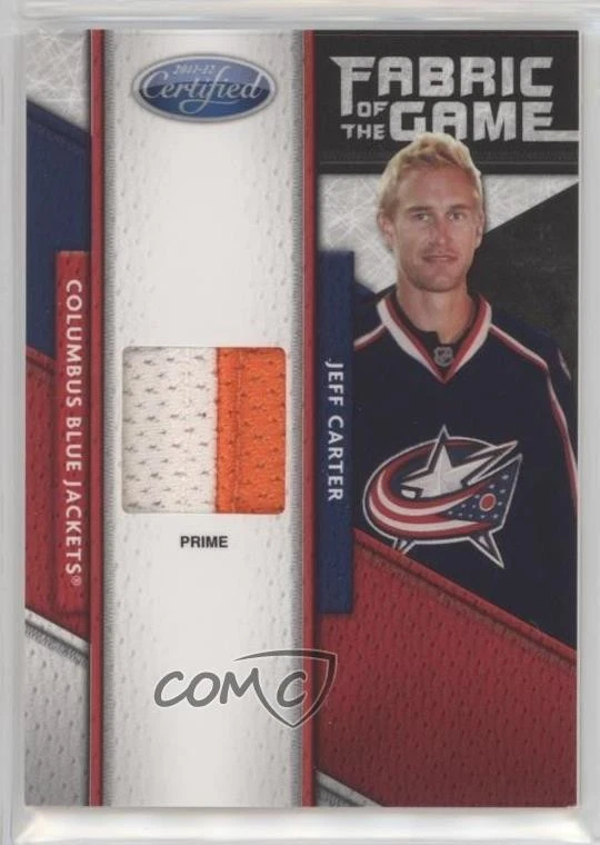 2011-12 Certified Fabric of the Game Materials Prime /25 Jeff Carter #107 - Image 1 of 2