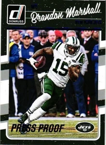 2016 Donruss #211 Brandon Marshall Press Proofs Blue - Picture 1 of 2