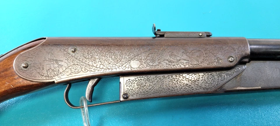 Early Engraved Daisy No. 25 Air Rifle BB Slide/Pump + Provenance 060 Plymouth MI - Image 1 of 4