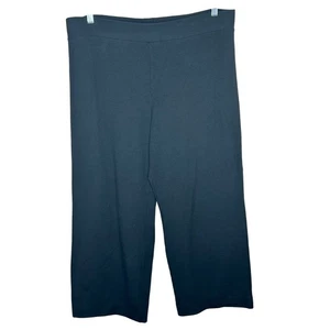 Pure J Jill Black Slim Cropped Pima Cotton Modal Stretch Pull On Pants Size XL - Picture 1 of 5