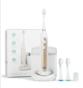 Elite Sonic Toothbrush with UV Sanitizing Charging Base Platinum - Gold - Picture 1 of 6