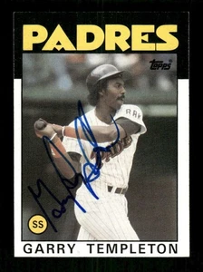 1986 Topps 90 Garry Templeton signed auto autograph  ASC BXCP58 - Picture 1 of 2