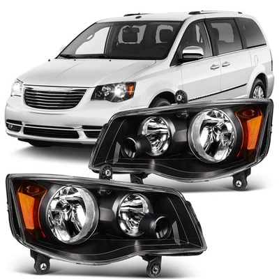 Pair For 2011-2020 Dodge Grand Caravan 2008-2016 Town&Country Headlights Foto 1 de 4
