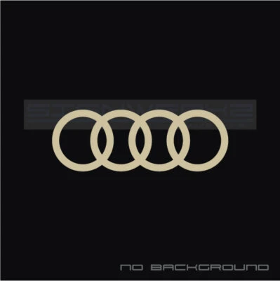Audi Rings decal Sticker EURO Racing new A4 S4 S3 TT R8 A6 Q5 Q7 Q3 TTRS Pair - Image 1 of 4