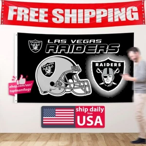 Raiders Flag 3X5 Las Vegas Raider NEW Banner Champions Premium FREE Shipping - Picture 1 of 15