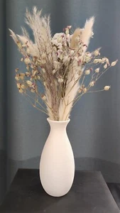 Keramik vase klein weiß modern Dekovase 15 cm weiß - Bild 1 von 5