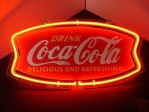 US STOCK 14" Coca Cola Soda Drink Acrylic Neon Sign Light Lamp Decor Beer JY - Picture 1 of 1
