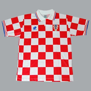 CROAZIA MAGLIA LOTTO HOME VINTAGE JERSEY SHIRT TRIKOT 1996 - Imagen 1 de 7