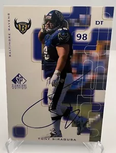 1999 SP Signature Autographs TS Tony Siragusa Auto Autographed - Picture 1 of 2