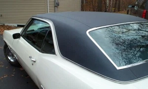 1967 1968 1969 CAMARO & FIREBIRD VINYL TOP BLACK "NON-PADDED" LEVANT - OE - Picture 1 of 1