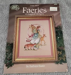 American School of Needlework Faeries 3633 Cross Stitch Pattern Book Fairies - Picture 1 of 7