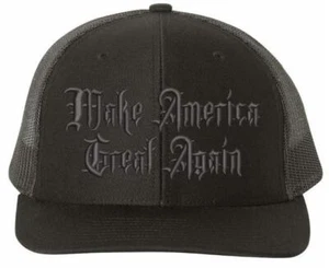 Sombrero Trump 2024 gótico oscuro MAGA Richardson 112 malla sombrero trasero partidarios de Trump - Imagen 1 de 2