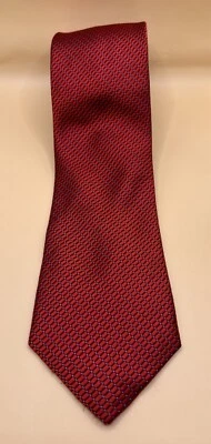 Corbata Nautica roja lisa micro patrón usada en excelente estado Foto 1 de 3