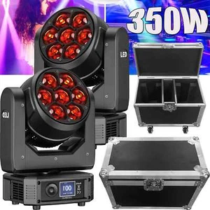 2x MINI LED Moving Head Wash Beam 350 W luce di scena DMX RGBW discoteca bar festa spettacolo - Foto 1 di 22