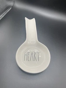 Rae Dunn *Heart* White Ceramic 10.5” Spoon Rest- Artisan Collection  - Picture 1 of 5