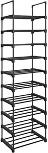 Schuhregal mit 10 Ebenen offener Schuhschrank Schuhständer Schuhaufbewahrung F27 - Bild 1 von 10