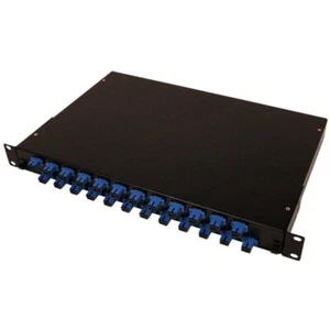 24 Port Rack Mount Fiber Enclosure Pre-Loaded with SC SM Connectors - Picture 1 of 2