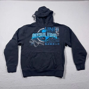 Universal Studios Sudadera con Capucha Hombre Pequeña Negra Gráfica con Capucha Manga Larga - Imagen 1 de 8