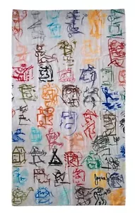 New York Artist Beach Towel Rare Contemporary Art Abstract Emerging Turkish - Picture 1 of 12