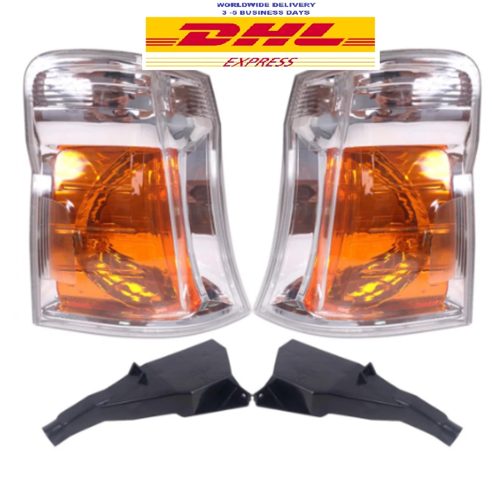 Corner Turn Signal Light Lamp Housing Pair For 2005-2012 Nissan Urvan E25 Van Foto 1 de 4