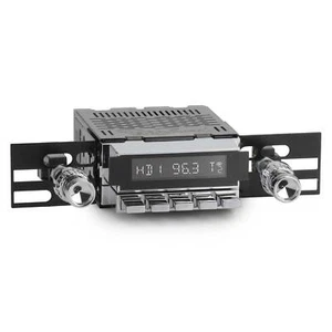 1965-68 Dodge Monaco Redondo RS Radio RetroSound AUX AM FM Chrome - Picture 1 of 6