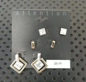 Atención 3 pares de pendientes de moda joyería - NUEVOS - Imagen 1 de 4