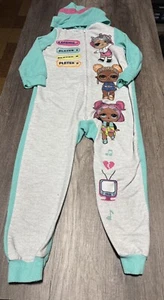 LOL Suprise Girls Hooded Union Suit One Piece Pajamas Size XS - Picture 1 of 3