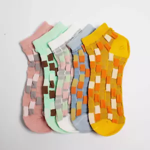 Lindos calcetines de tobillera con textura para mujer - Imagen 1 de 10