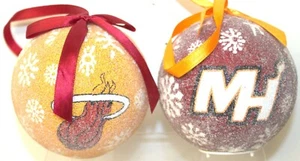 NBA Set of Two Ball Ornament - Picture 1 of 1