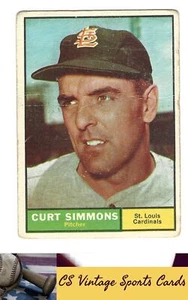 1961 Topps #11 Curt Simmons - Picture 1 of 2